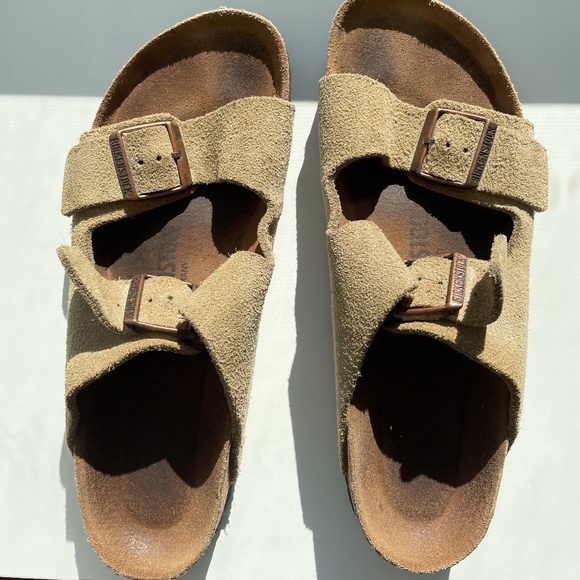 Birkenstocks Leather Taupe Size 10 Women's